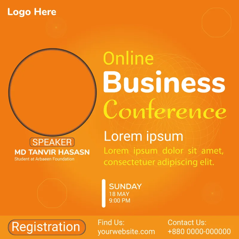 Colorful Moder Webinar Design