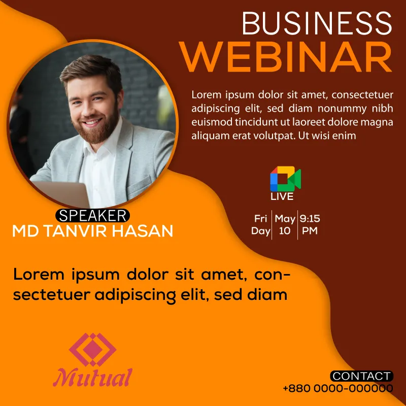 Colorful Smart Digital Marketing Webinar